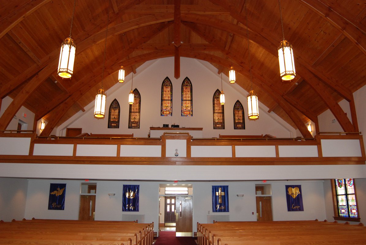 St. John's Lutheran Church interior balcony