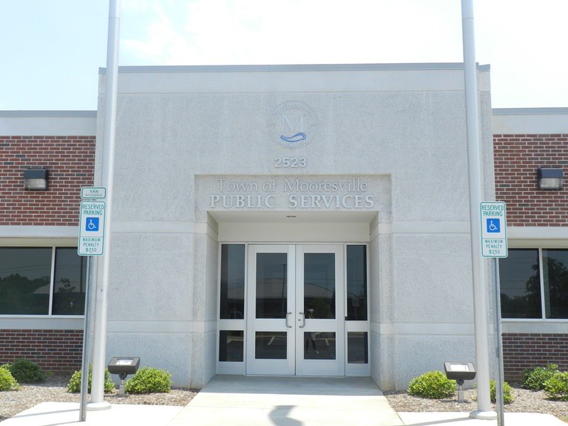 Entrance, Mooresville Public Operations Center