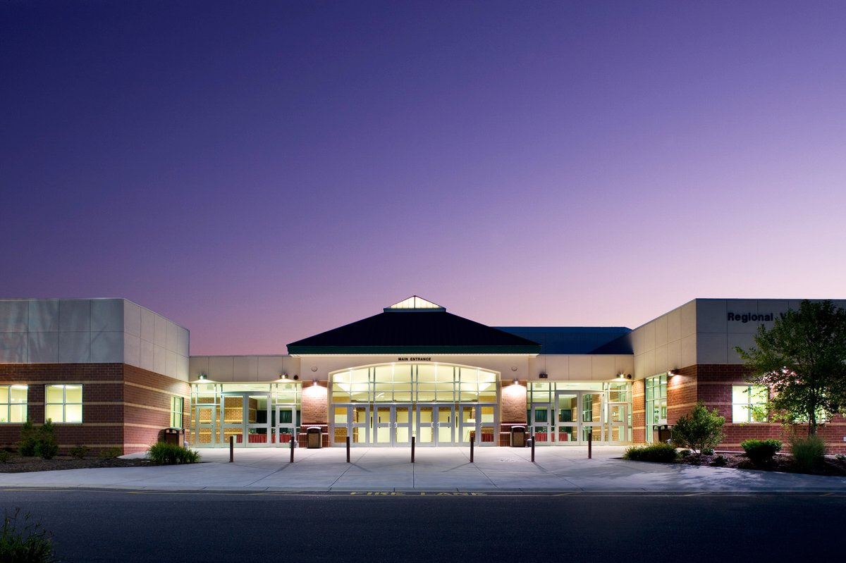 Hickory Metro Center nighttime