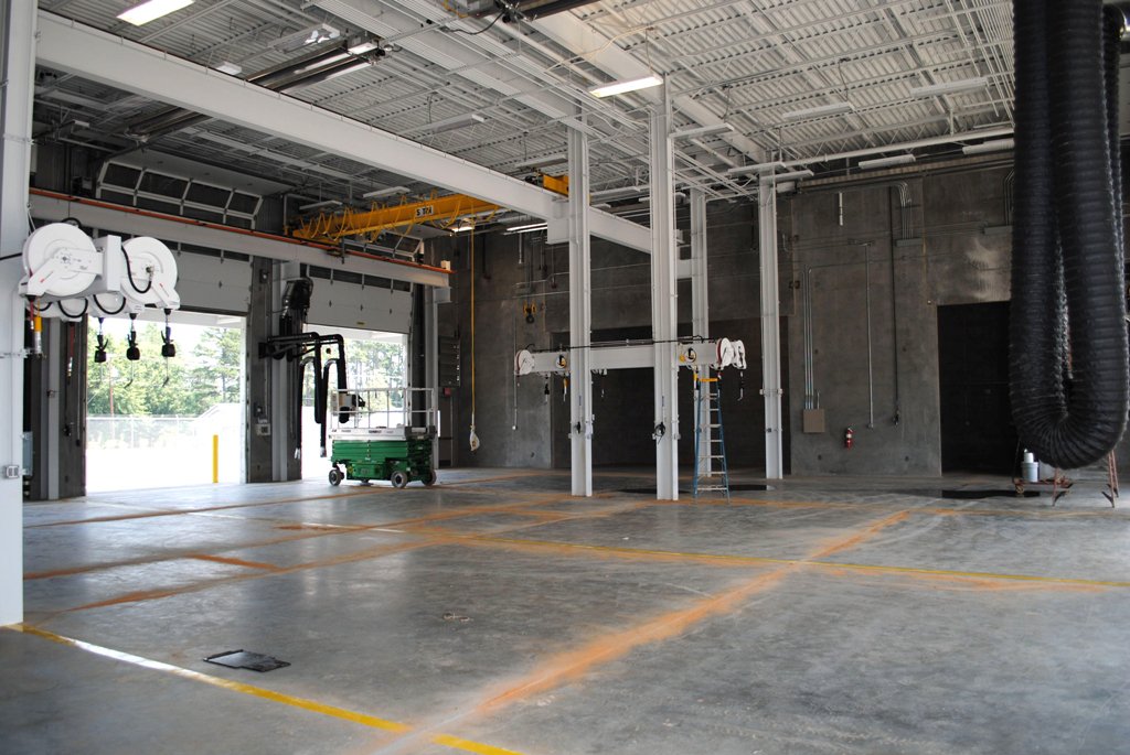 equipment maintenance, Mooresville Public Operations Center